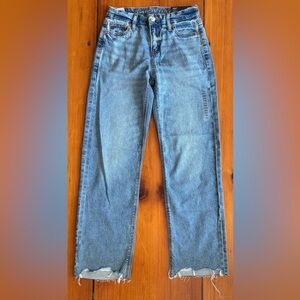 NWT American Eagle Women's High-Rise Stovepipe Jeans Curvy Medium Wash size 000